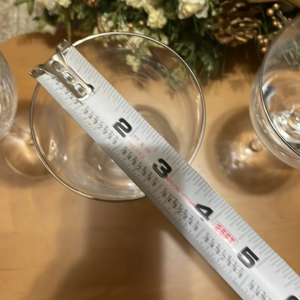 4 Replacements Lenox Expressions Shape Rhythm Wine Glasses - Picture 11 of 12